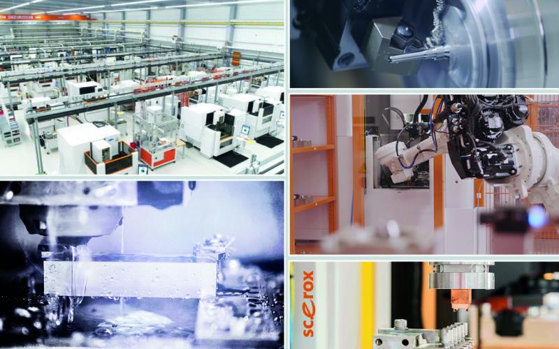 Scerox Erodiertechnik (Fotomontage)